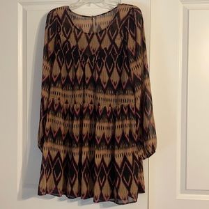 Print dress from Express size M